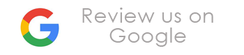 Google Review button with colorful Google logo and text prompting customers to share feedback about oak tree services.